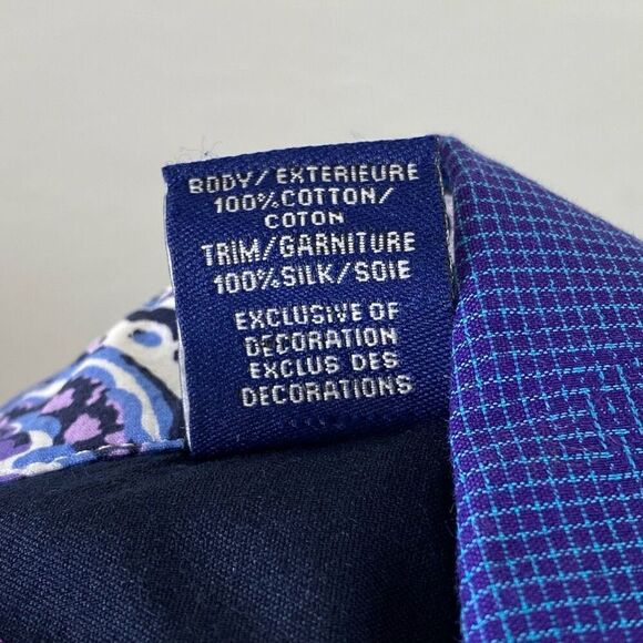 Robert Graham Blue Circle Pattern Long Sleeve Button Up Dress Shirt Size M - Picture 8 of 8